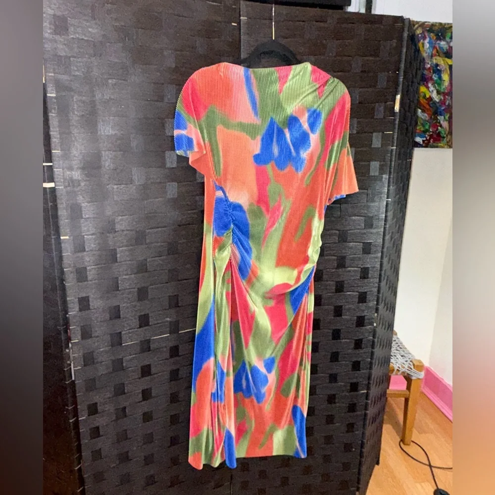 ASOS Design Abstract Side Rouched Dress - Picture 4 of 6